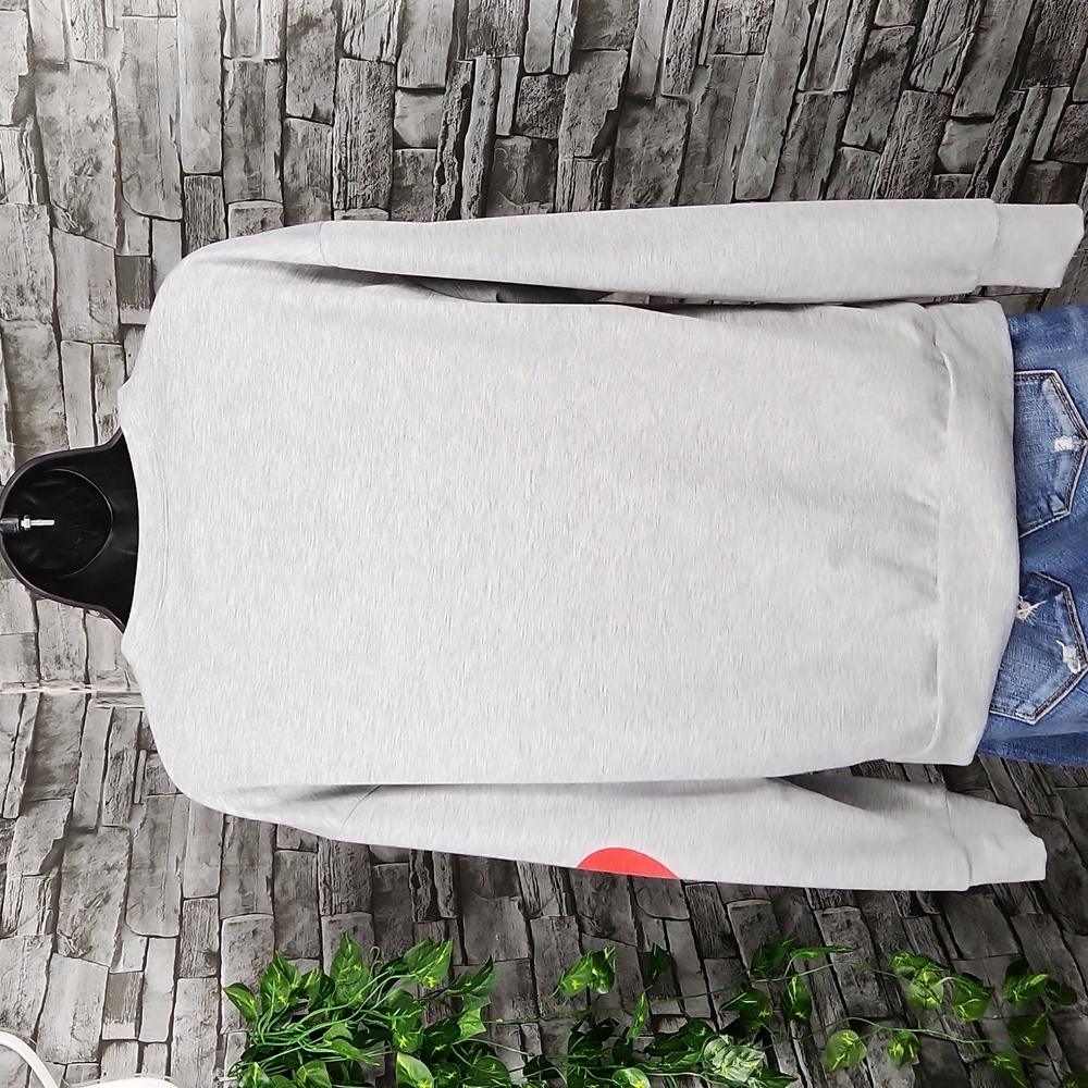 Paw Print Heart Elbow Patch Sweatshirt - Oversized Small - Picture 7 of 9